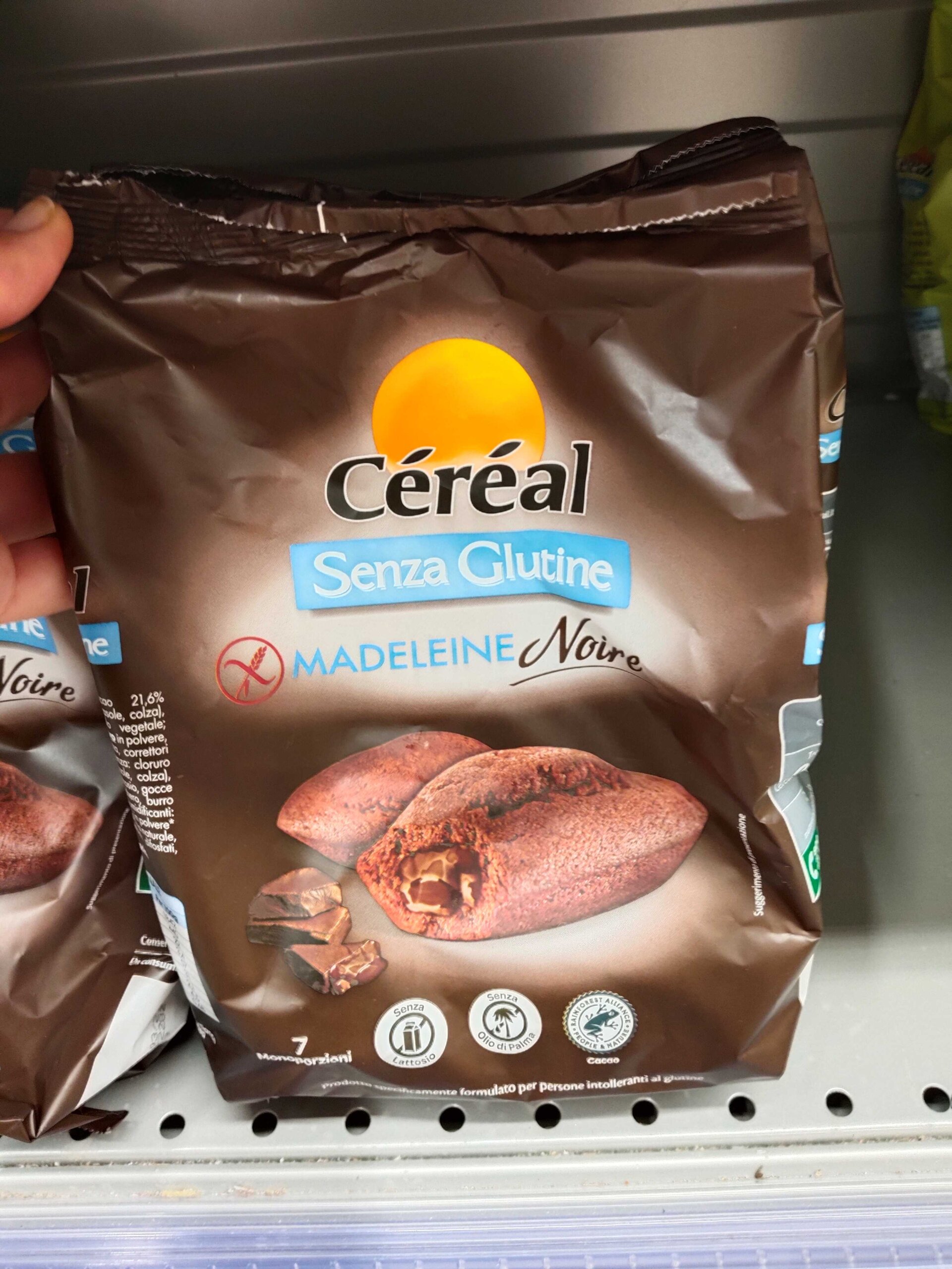 Bezlepkové cereálne koláčiky Madeleine Noire, 200g
