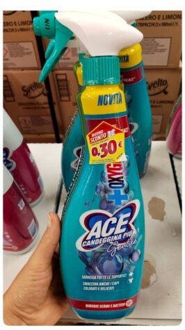 Ace Bleach odstraňovač škvŕn a mastnoty, 650ml