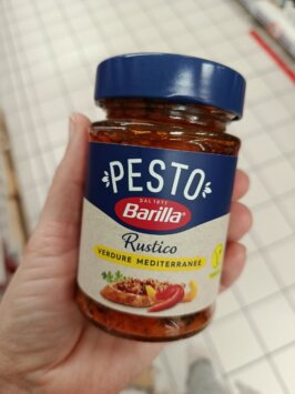 Mousey shop barilla na bruschetu Barilla Pesto Rustico Mediterraneo omáčka, 200g