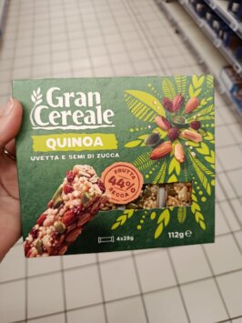 Gran Cereale tyčinky so sušeným ovocím a quinoou, 112g