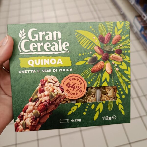 Mousey shop cereálne tyčinky quinoa Gran Cereale tyčinky so sušeným ovocím a quinoou, 112g