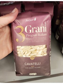 Mousey shop fiorfiore cestoviny cavatelli Grani trojzrnné sušené cestoviny, Cavatelli, 500g
