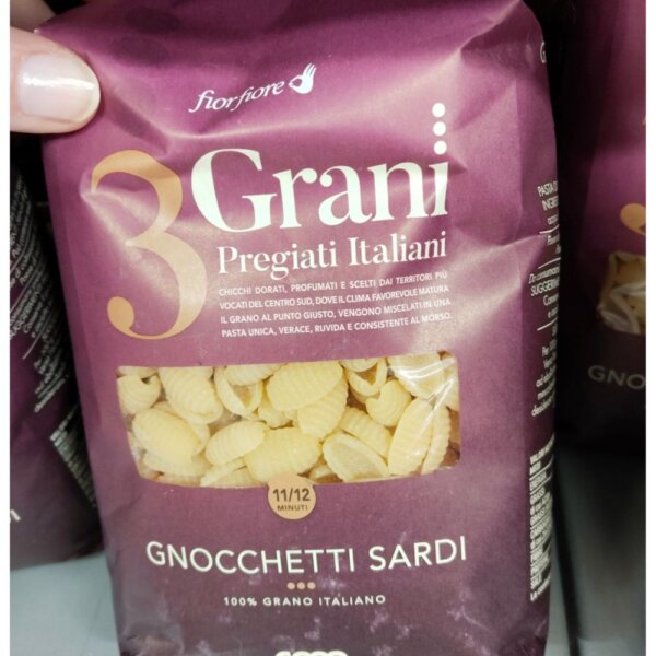 Mousey shop fiorfiore cestoviny gnoccheti sardi Grani trojzrnné sušené sardínske Gnocchi, 500g
