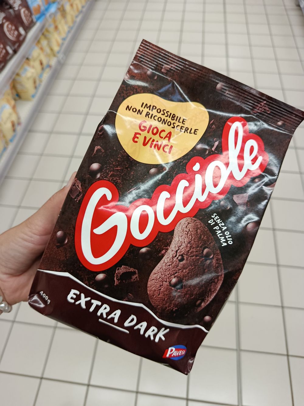 Pavesi Gocciole Extra čoko sušienky, 400g