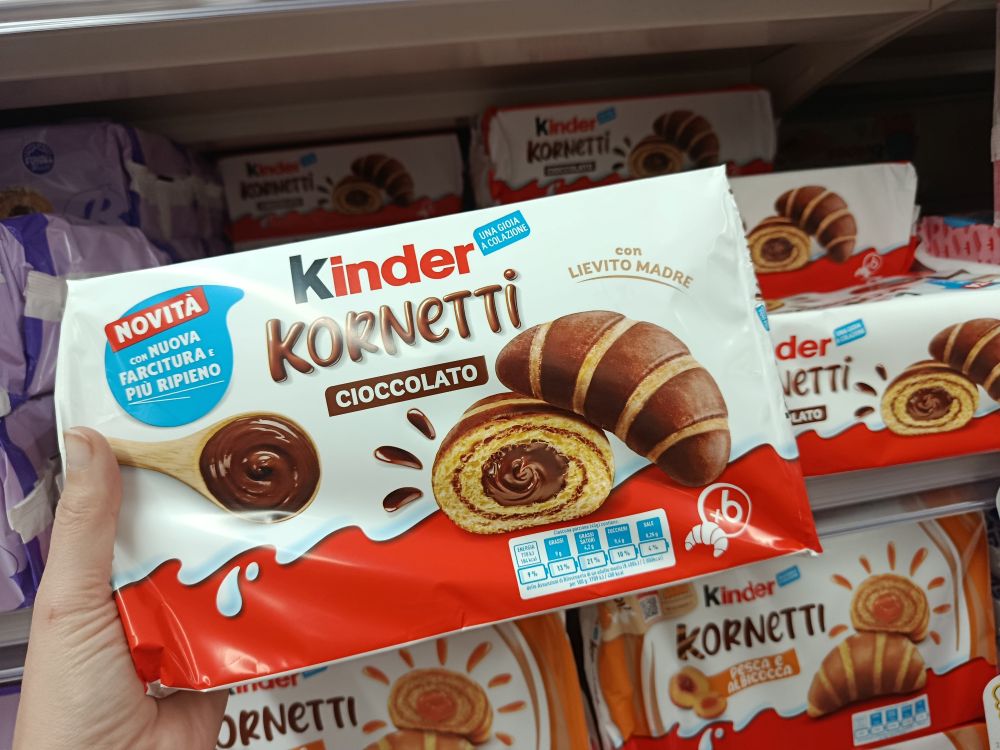 Kinder Kornetti čokoládový croissant, 270g
