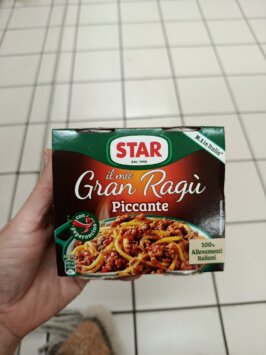 Mousey shop omáčka na cestotiny pikantná Star Gran Spicy ragú s chilli papričkou, 360g