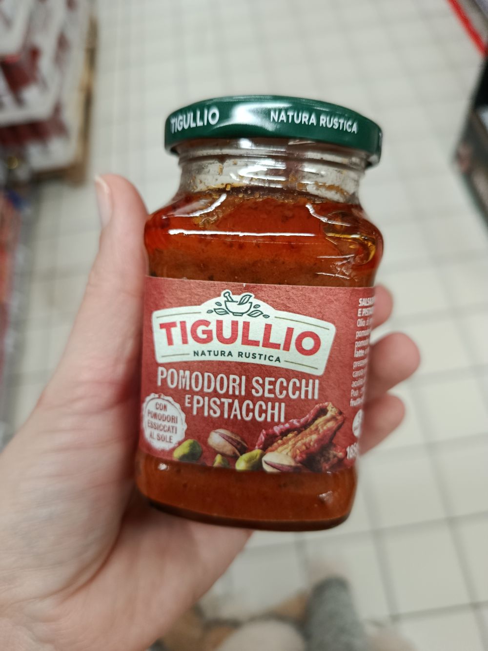 Tigullio pesto sušené paradajky a pistácie, 185g