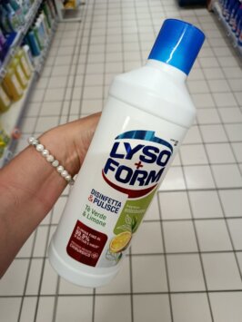 Mousey shop podlahy citrón dezinfekcia Lysoform dezinfikuje a čistí, zelený čaj a citrón, 1100ml