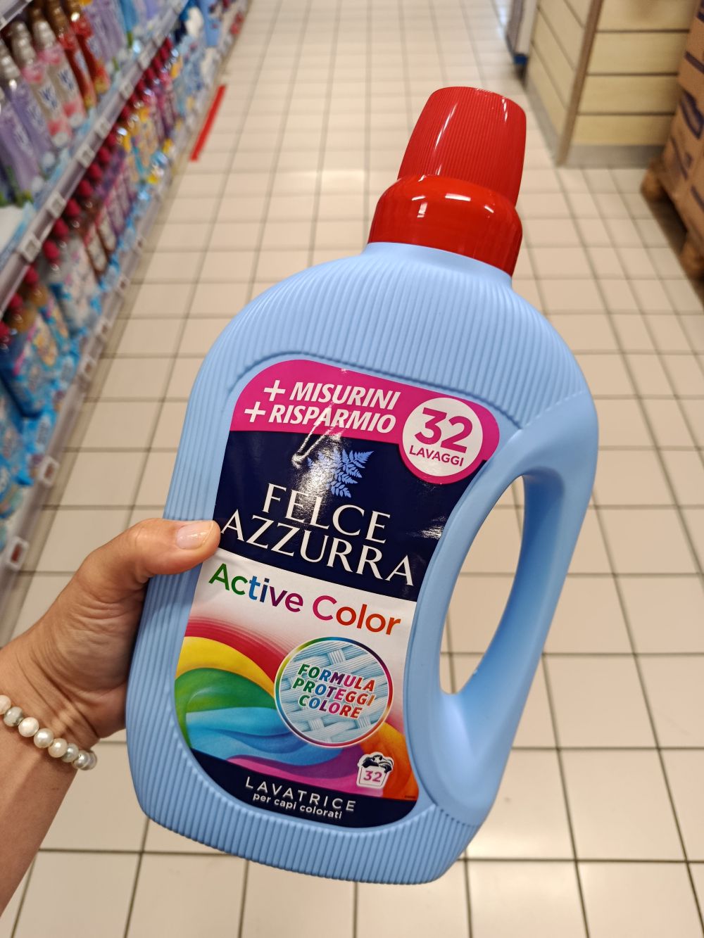 Felce Azzurra prací gel na farebné oblečenie, 1,595l