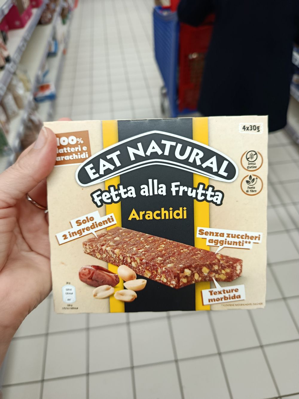 Eat Natural arašidové tyčinky s ďatlami bez lepku a pridaného cukru, 120g