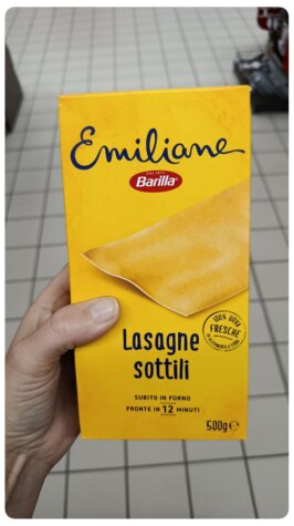 Barilla Emiliane vajíčkové cestoviny lasagne, 500g