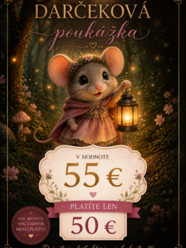 pukážka Mousey shop Poukážka Mousey shop v hodnote 55€