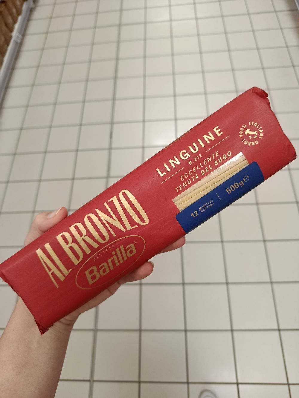 Barilla Al Bronzo cestoviny Linguine, 500g