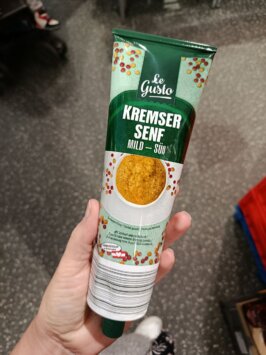 Kremžská horčica rakúsky tovar 330g Le Gusko jemne sladká horčica, 330g