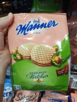 Manner čokoládové brownie tartaletky, 400g