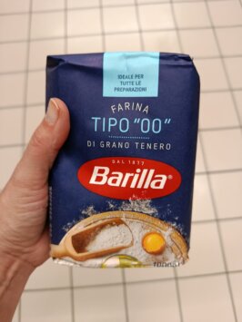 Múka Barilla talianska mousey shop Barilla talianska múka z mäkkej pšenice typ "00", 1kg