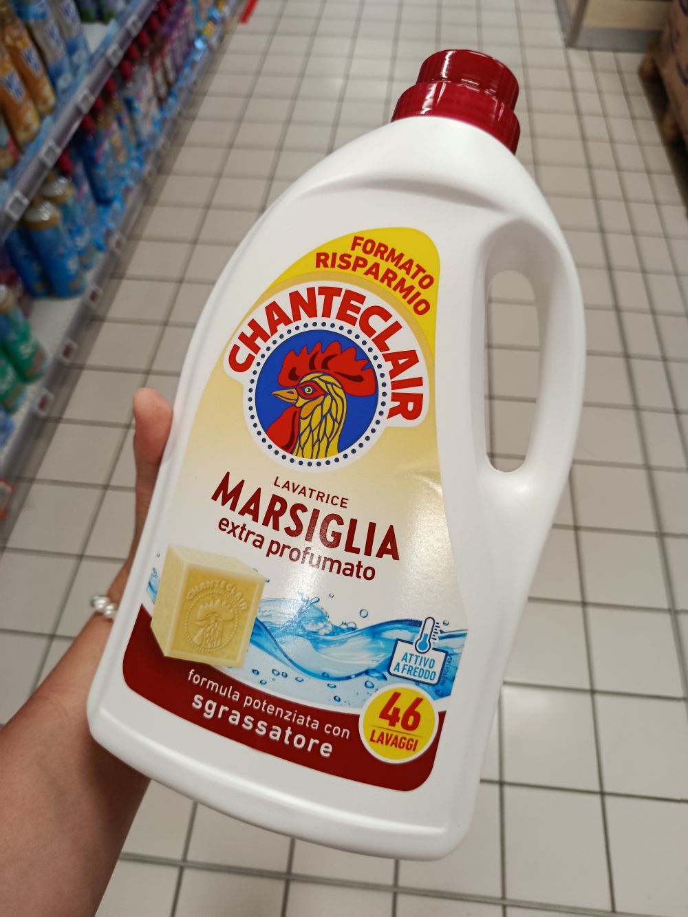 Chanteclair prací gel na farebné i biele prádlo, 2070ml