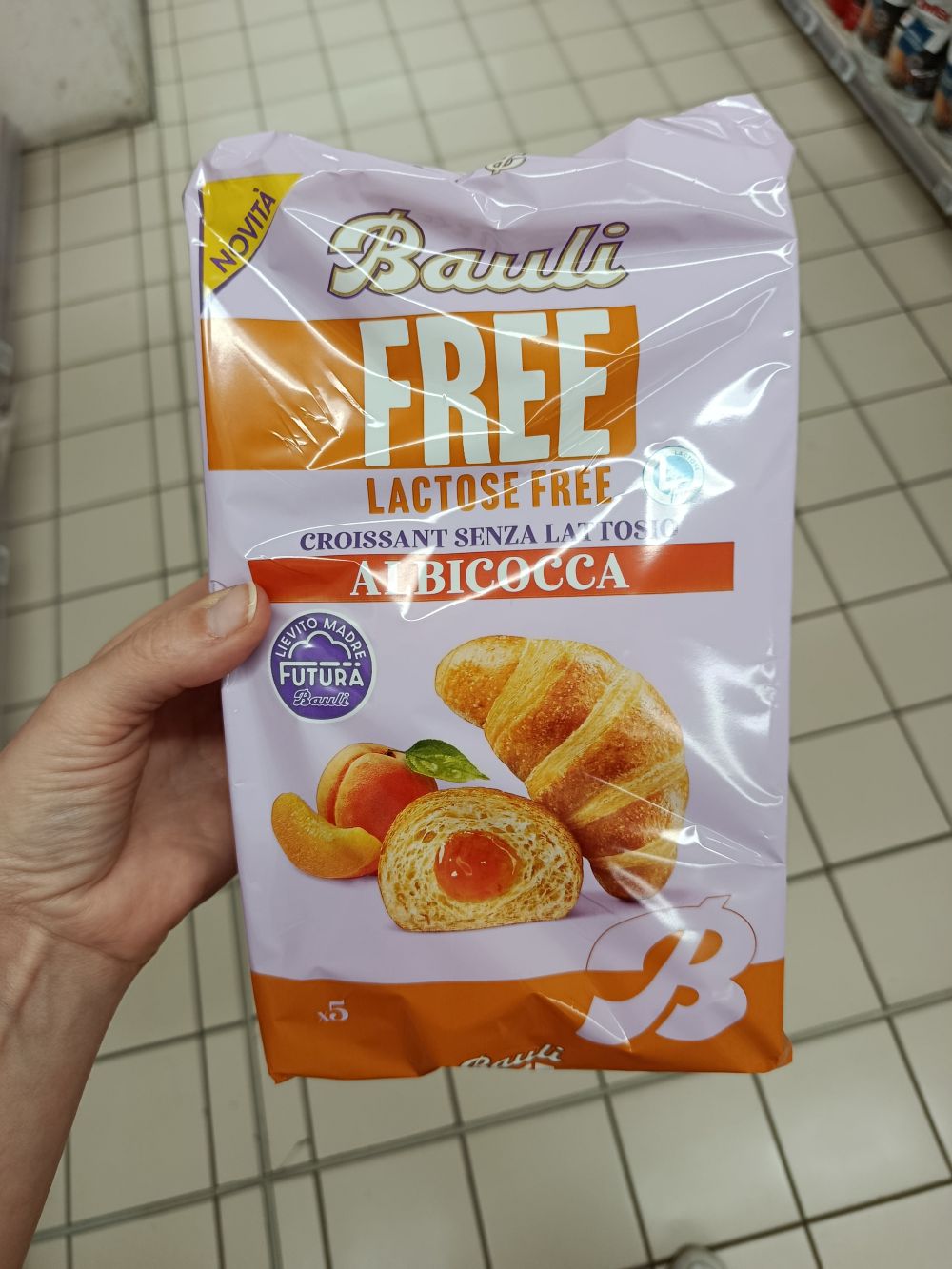 Bauli marhuľové Croissanty bez laktózy, 5x45g