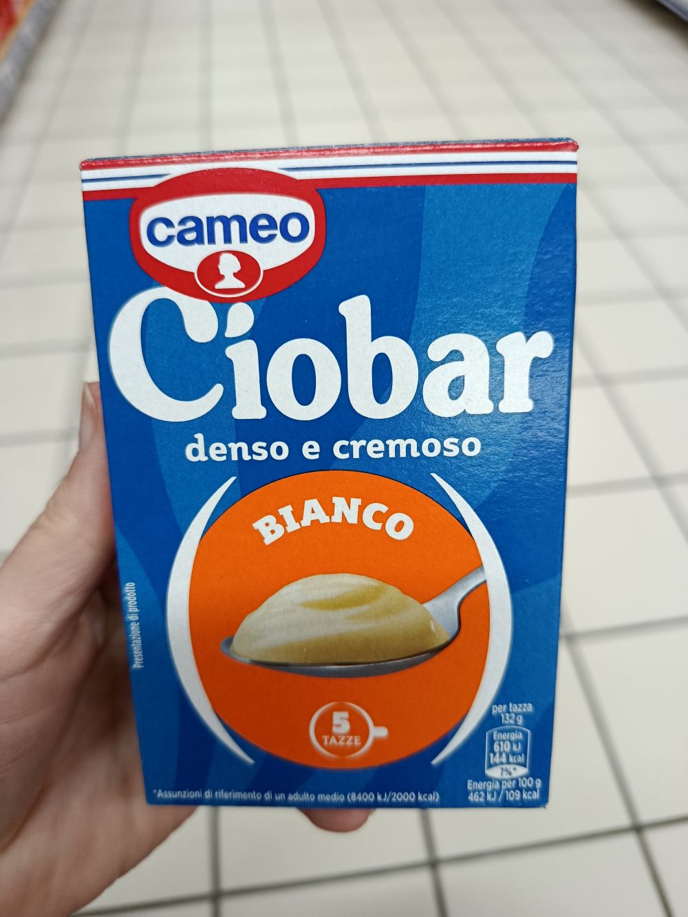 Cameo biela čokoláda v prášku, 5x21g