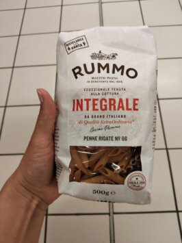 celozrnné talianske cestoviny penne mousey shop Rummo celozrnné Penne rigate č. 66, 500g