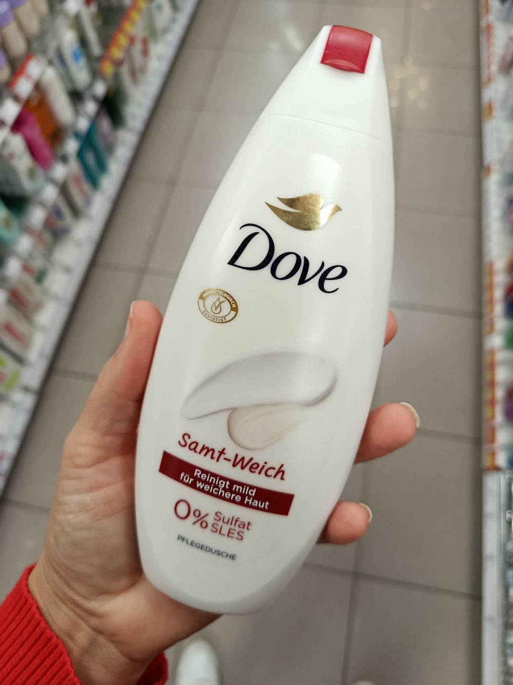 Dove zamatovo jemný sprchový gél, 250ml