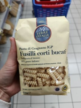 Terre D'Italia cestoviny krátke, duté Fusilli, 500g