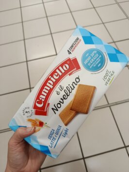 keksiky import talianskych produktov Campiello sušienky bez mlieka a vajec, light, 350g