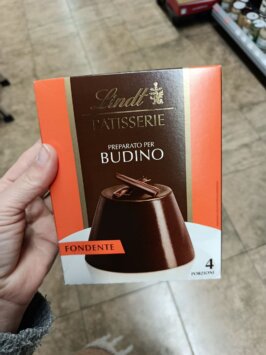 lindt horká čokoláda 95g Lindt Patisserie pudingová zmes s tmavou čokoládou, 95g