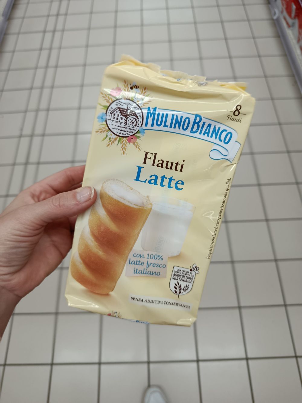 Mulino Bianco mliečne koláčiky so 100% čerstvým talianskym mliekom, 8 kusov, 280g