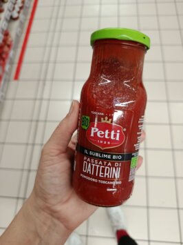 Petti "Il sublime", bio pyré z paradajok datterini, bio toskánske paradajky, 350g
