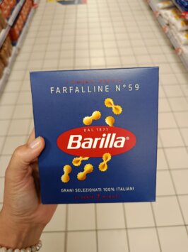 talianske cestoviny farfalline 500g mousey shop Barilla cestoviny Farfalline č.59, 500g