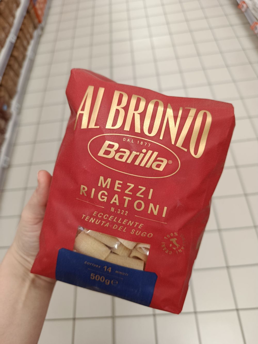 talianske cestoviny mezze rigatoni mousey shop Barilla Al Bronzo cestoviny Mezzi rigatoni, 500g