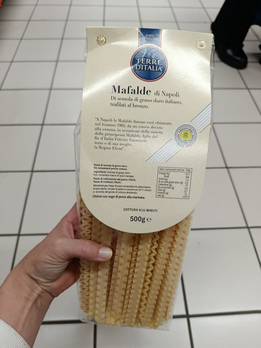 Terre d'Italia cestoviny la Mafalde di Napoli, 500g