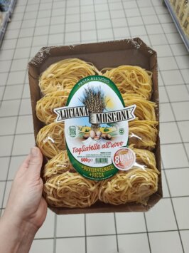 talianske cestoviny tagliatelle mousey shop Luciana Mosconi vaječné cestoviny tagliatelle, 500g
