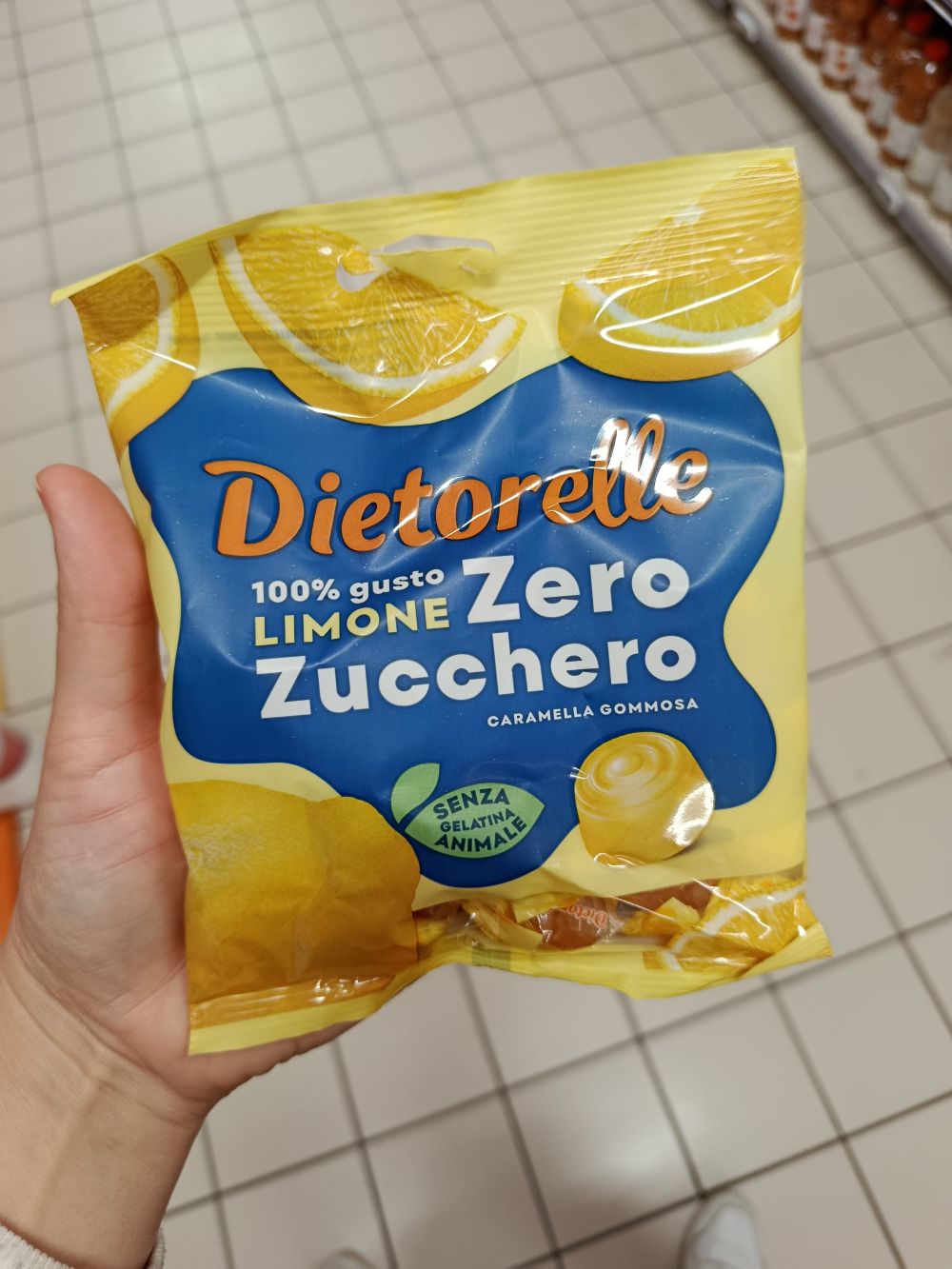 Dietorelle Zero Sugar citrónové gumové cukríky, 70g