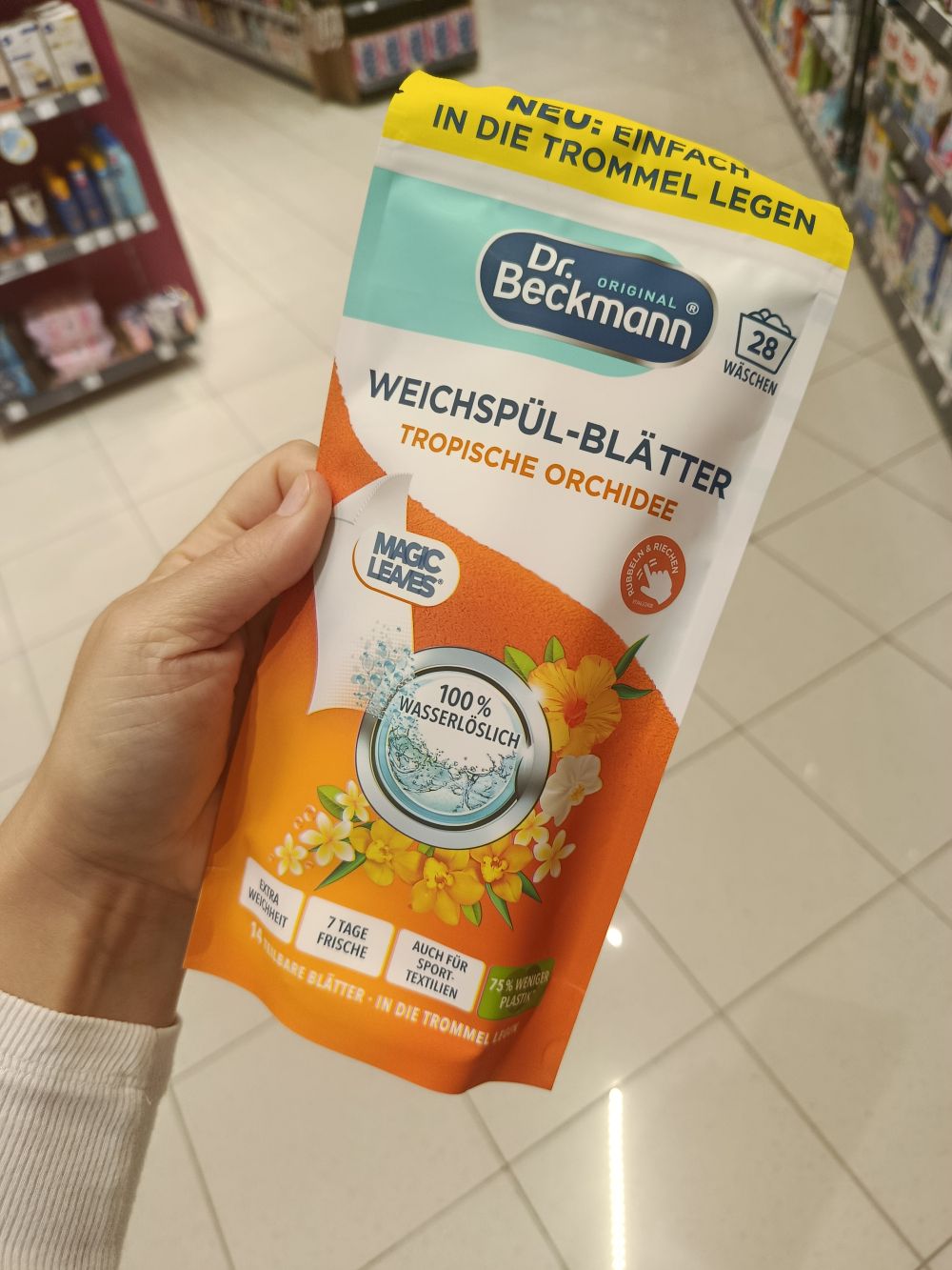 Aviváž rakúska novinka Mousey shop Dr.Beckmann vegan aviváž, utierky do bubna, 28ks