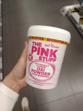 The pink stuff odstraňovač fľakov mousey shop The Pink Stuff Oxi odstraňovač škvŕn na biele prádlo + overený návod na odstránenie najodolnejších fľakov, 1kg