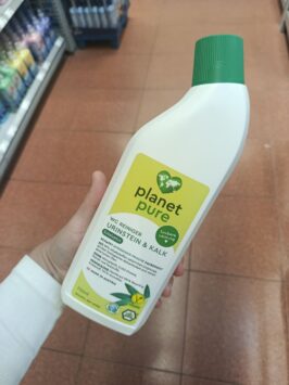 čistič na toalety mousey shop Planet Pure biologický čistič na toalety s limetkou a eukalyptom, 750 ml