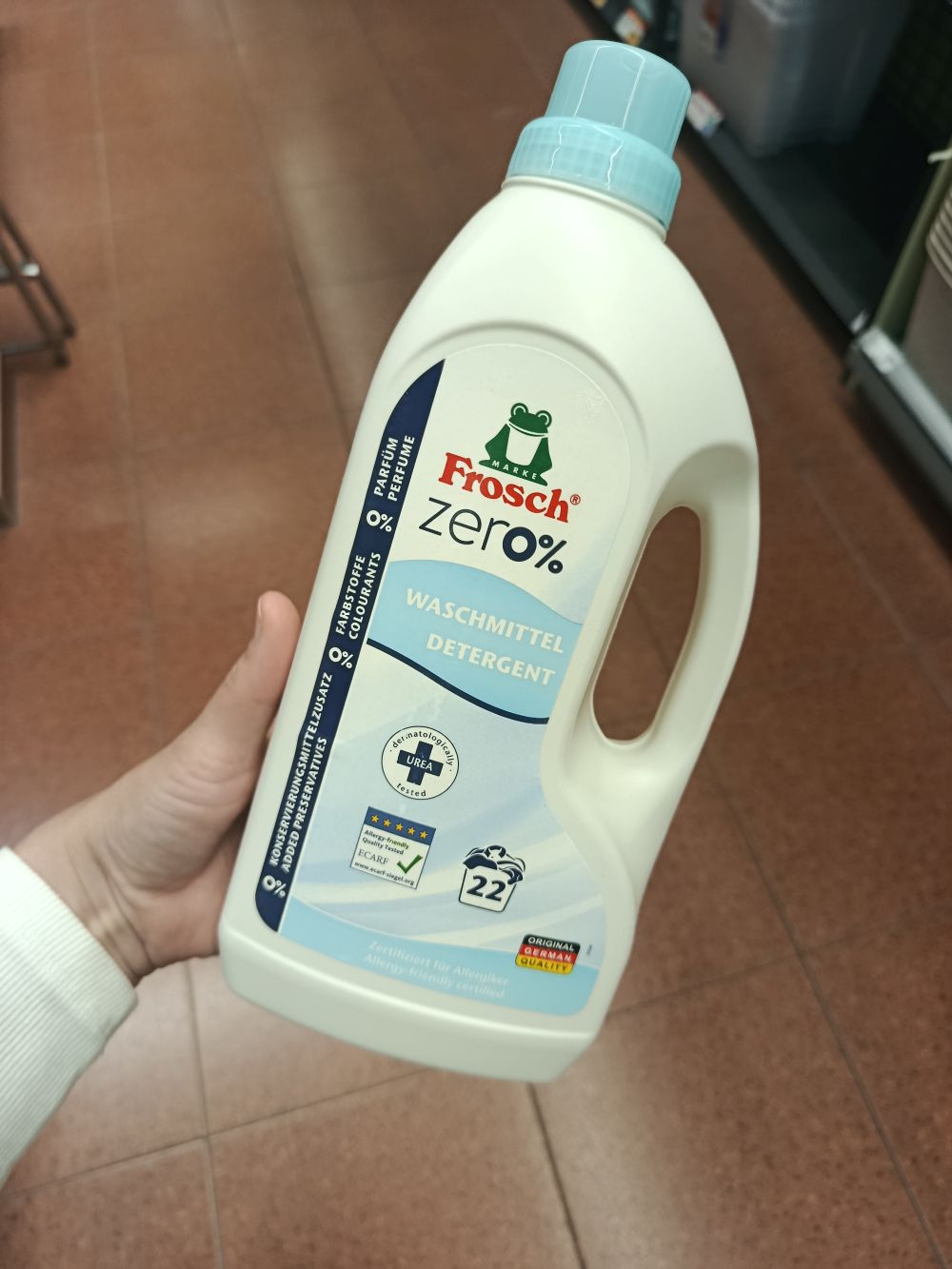 Frosch tekutý prací prostriedok Zero, 22praní