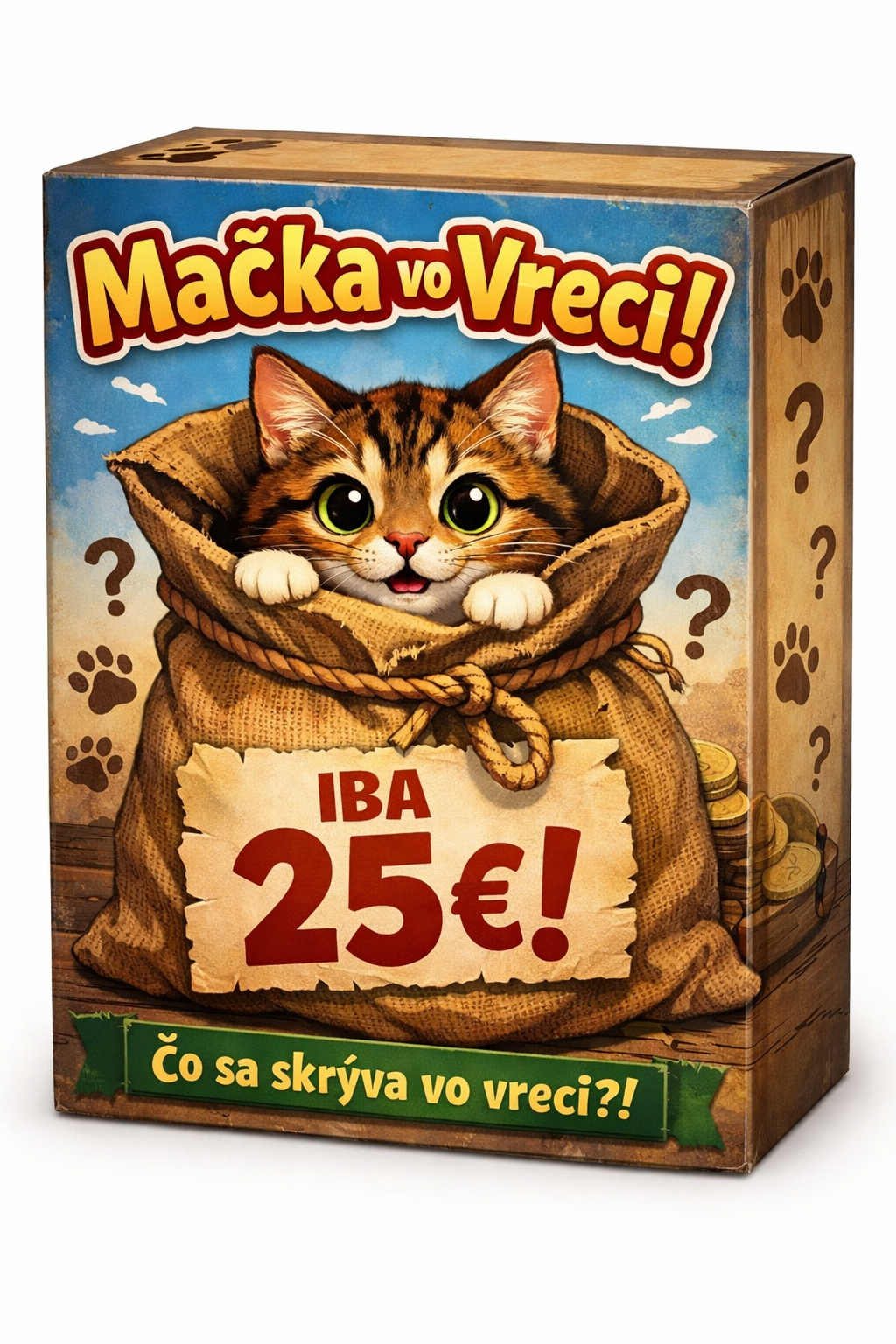 Mačka vo vreci Mousey shop v hodnote 35€