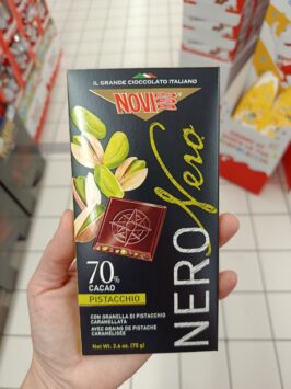pistáciová čokoláda mousey shop Novi čokoláda so 70% kakaa a pistáciami, 75g