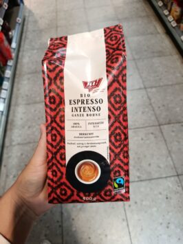 rakúska káva mousey shop zrnková Ja! Natürlich, organická zrnková káva Espresso Intenso, 500g