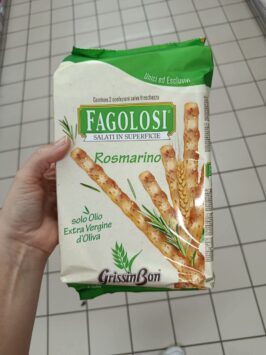 talianske grissini mousey shop Fagolosi grissini rozmarínové, 2x125g