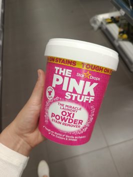 The Pink Stuff Oxi odstraňovač škvŕn + overený návod na odstránenie najodolnejších fľakov, 1kg