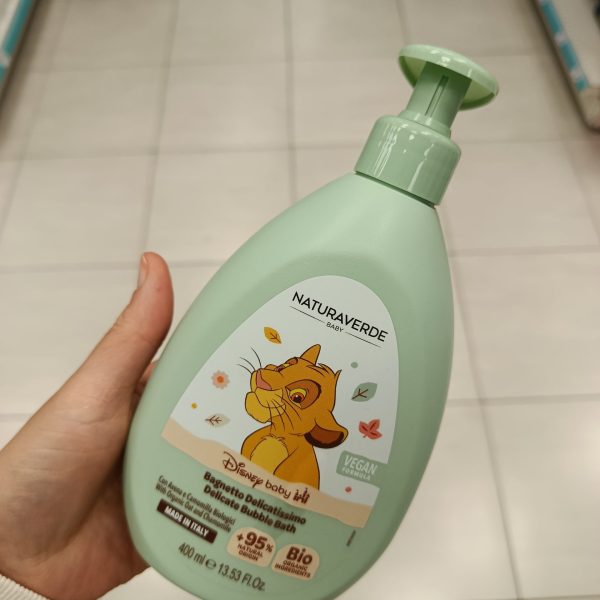 pena do kupela pre bábätká Naturaverde Disney Baby jemný kúpeľ, 400ml