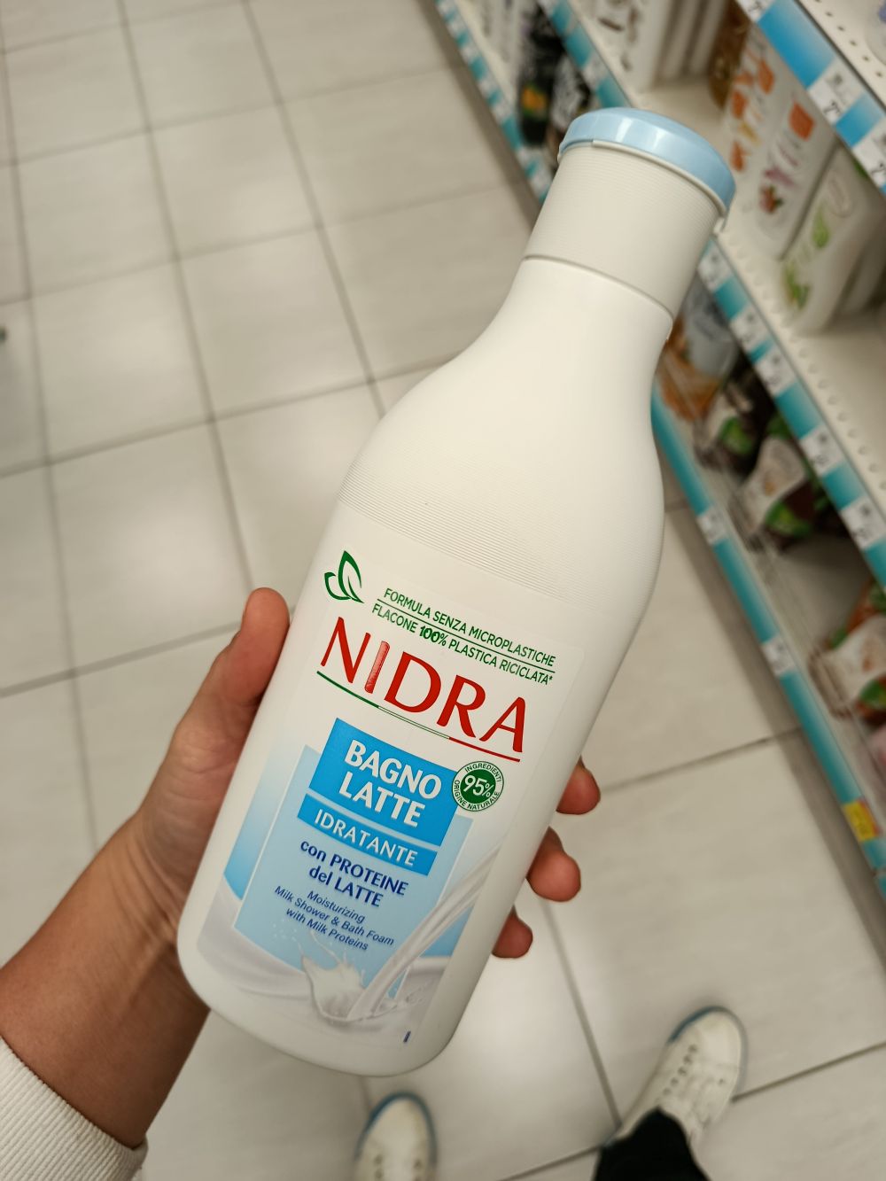 Nidra sprchový gel mousey shop Nidra hydratačné mlieko do kúpela s mliečnymi proteínmi, 750ml
