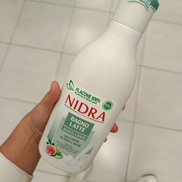 Nidra zjemňujúce mlieko do kúpeľa s figovým mliekom a aloe vera, 750ml