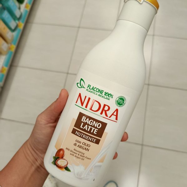 nidra sprchový gel mosuey shop 2 Nidra výživné mlieko do kúpeľa s arganovým olejom, 750ml