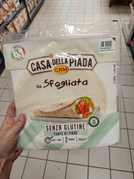 tortilla talianska bez glutenu mousey shop Casa della Piada bezlepková pšeničná placka, 2ks, 220g